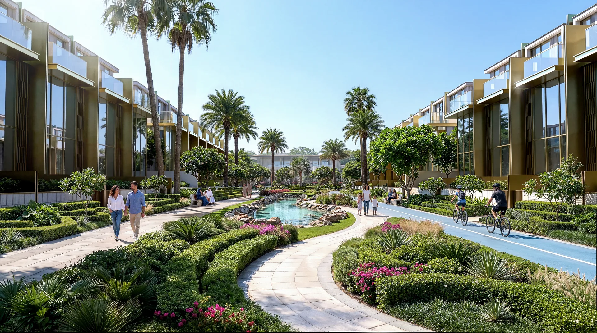 Tilal Binghatti gardens — architectural illustration