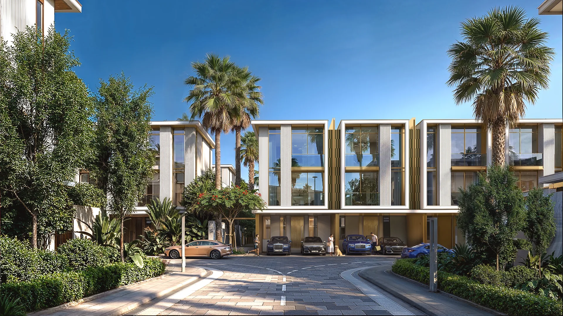 Tilal Binghatti grand villa — architectural illustration
