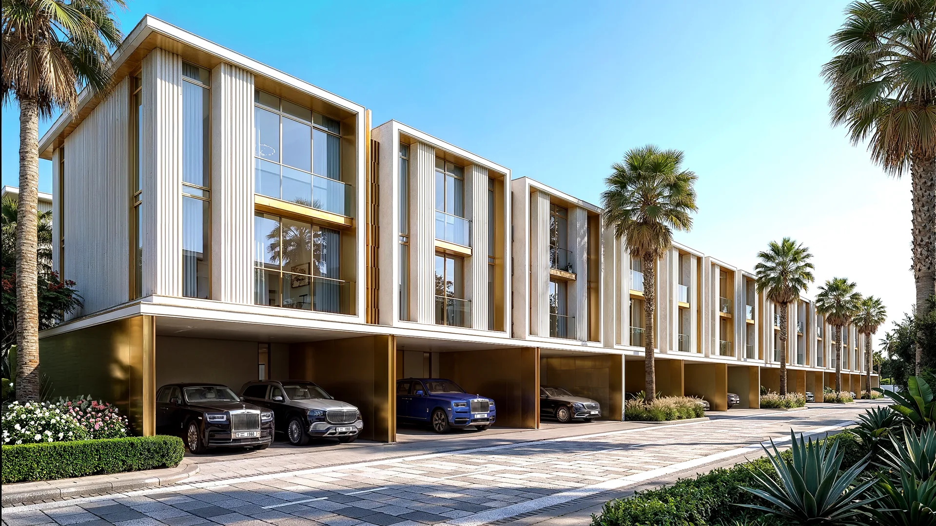 Tilal Binghatti villa — architectural illustration